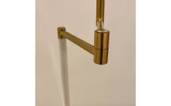 Vardagsrum|Golvlampor-Aneta Birka Golvlampa 155cm Vit/Mässing