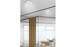 Takspot Med 2 Lampor < Trio Lighting Biscuit Takspotlight 2-delad GU10 mattvit