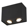 Takspot Med 2 Lampor-Trio Lighting Biscuit Takspotlight 2-delad GU10 mattsvart