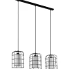 Avlånga Taklampor < Eglo Bittams Taklampa 89cm 3L Svart/Vit