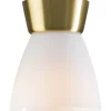 Hall & Trappa|Plafonder-Belid Bizzo Plafond 17cm Mässing/Opal