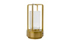 Ljuslyktor|Uppladdningsbara Lampor Inomhus-ArmaturHantverk B178 Laddbar Bordslykta 18cm CCT LED Mässing