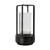 Ljuslyktor|Uppladdningsbara Lampor Inomhus < ArmaturHantverk B178 Laddbar Bordslykta 18cm CCT LED Svart