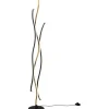 Golvlampor-Trio Lighting Blaze Golvlampa LED matt mässing