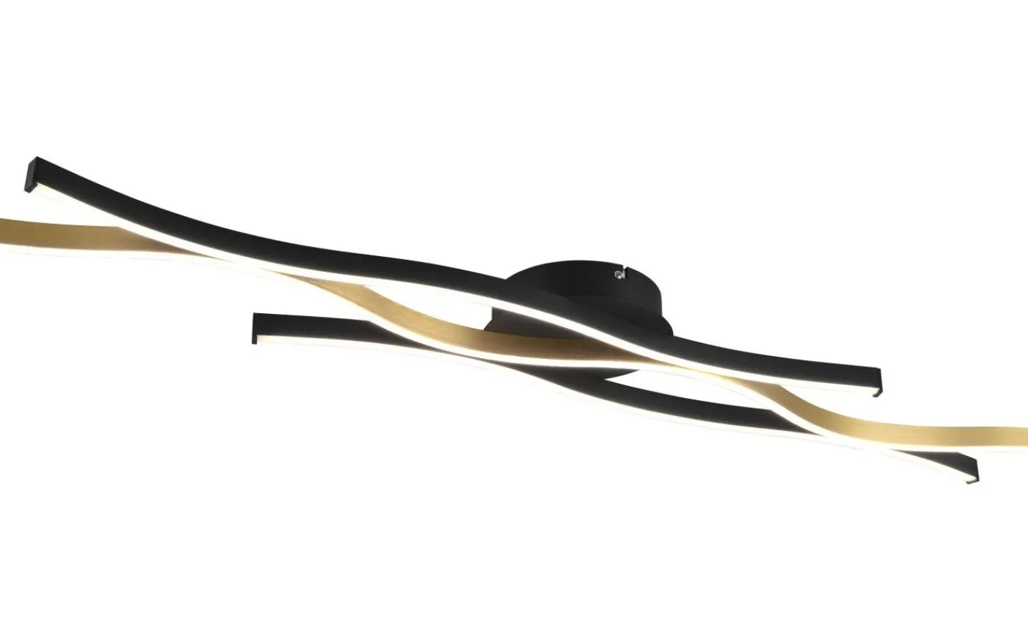 Plafonder-Trio Lighting Blaze Plafond LED matt mässing