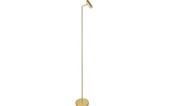 Golvläslampor < Oriva Blizz Golvlampa 145cm GU10 Mini Borstad mässing