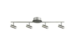 Takspot Med Minst 4 Lampor|Avlånga Takspotlights-Oriva Blizz Takspotlight 4xGU10 Mini 85cm Satin