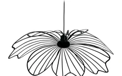 Stora Taklampor Ø50-69 Cm-Dyberg Larsen Blumen Taklampa 60cm Mattsvart