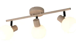 Avlånga Takspotlights|Takspot Med 3 Lampor < Reality Boba Vägglampa 3-delad E14 varmbeige