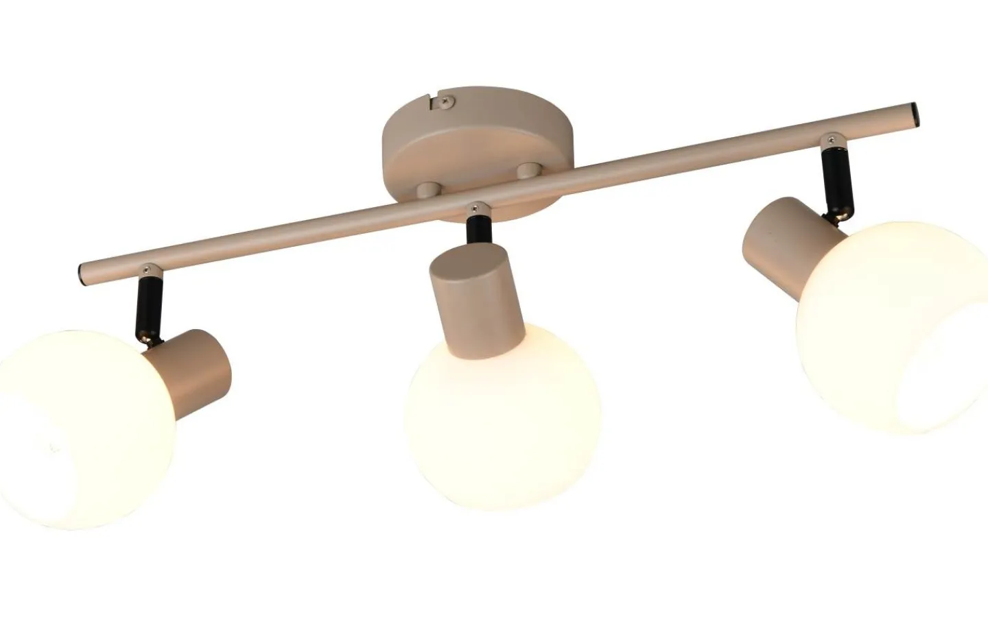 Avlånga Takspotlights|Takspot Med 3 Lampor < Reality Boba Vägglampa 3-delad E14 varmbeige