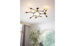 Plafonder-Eglo Bocadella Plafond 92cm Svart