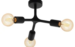 Plafonder-Eglo Bocadella Plafond 34,5cm Svart