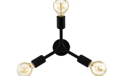 Plafonder-Eglo Bocadella Plafond 34,5cm Svart