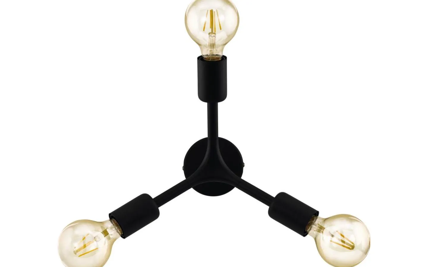 Plafonder-Eglo Bocadella Plafond 34,5cm Svart