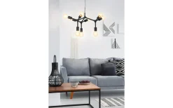 Stora Taklampor Ø50-69 Cm < Eglo Bocadella Taklampa 64cm 9L Svart