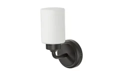 Badrumslampor Vägg-ArmaturHantverk Boda 1L Vägglampa Svart IP44