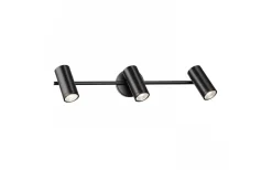 Avlånga Takspotlights|Takspot Med 3 Lampor-Rendl Bogard III Takspotlight Matt svart LED 3x5W 3000K