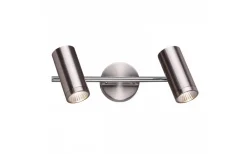 Avlånga Takspotlights|Takspot Med 2 Lampor < Rendl Bogard II Takspotlight Matt nickel LED 2x5W 3000K