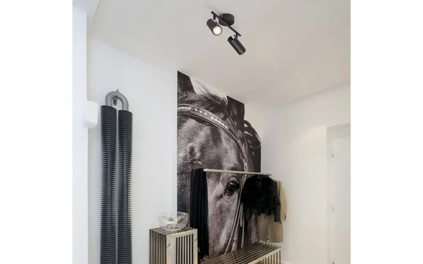 Avlånga Takspotlights|Takspot Med 2 Lampor < Rendl Bogard II Takspotlight Matt svart LED 2x5W 3000K