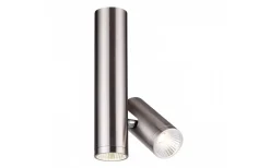 Takspot Med 2 Lampor < Rendl Bogard Twin Takspotlight Matt nickel LED 2x5W 3000K