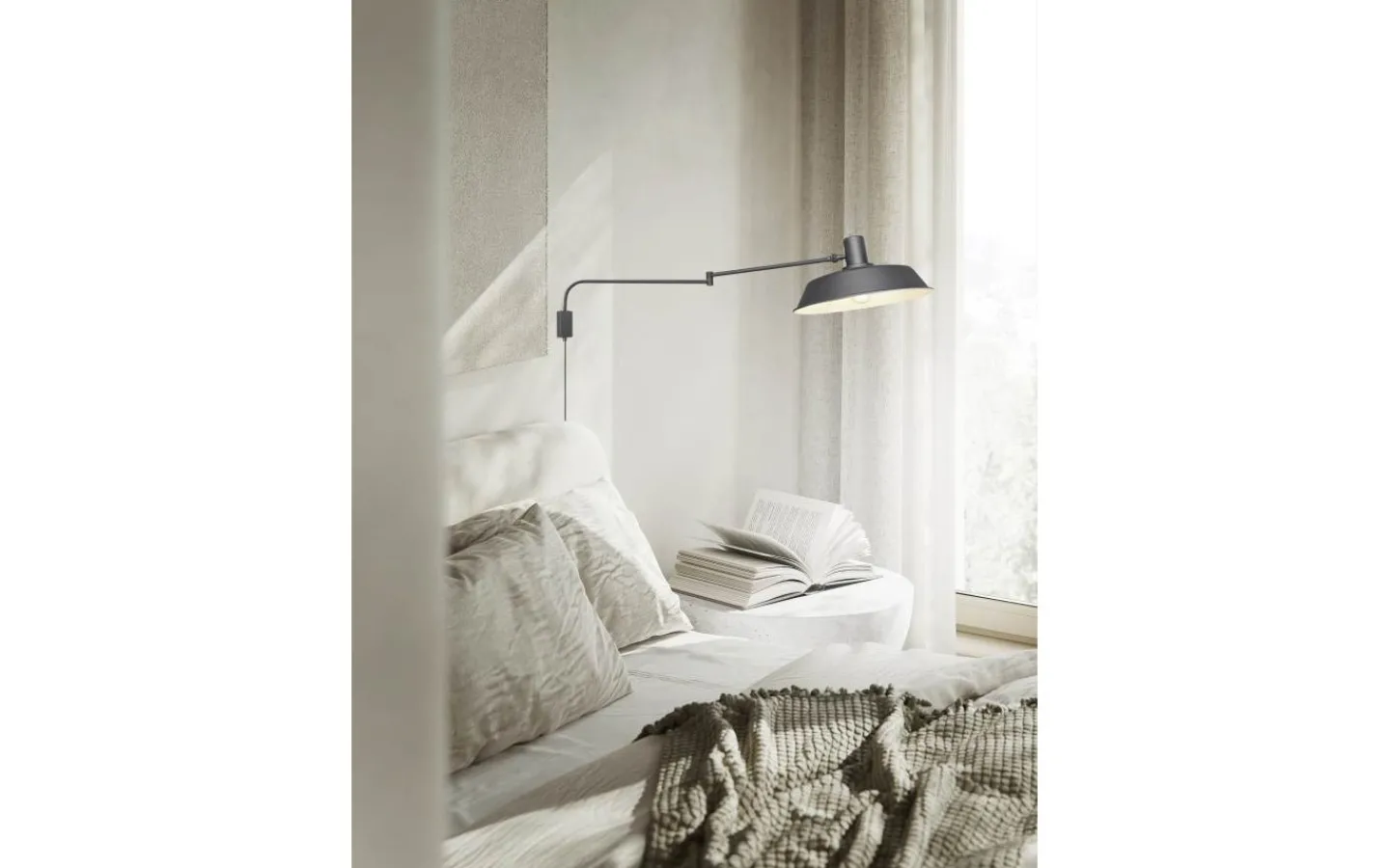 Läslampor-Trio Lighting Bolder Vägglampa E27 mattsvart