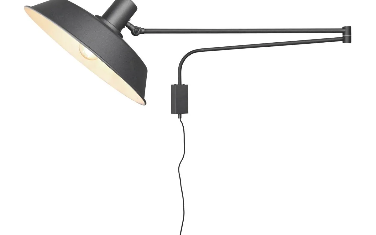 Läslampor-Trio Lighting Bolder Vägglampa E27 mattsvart