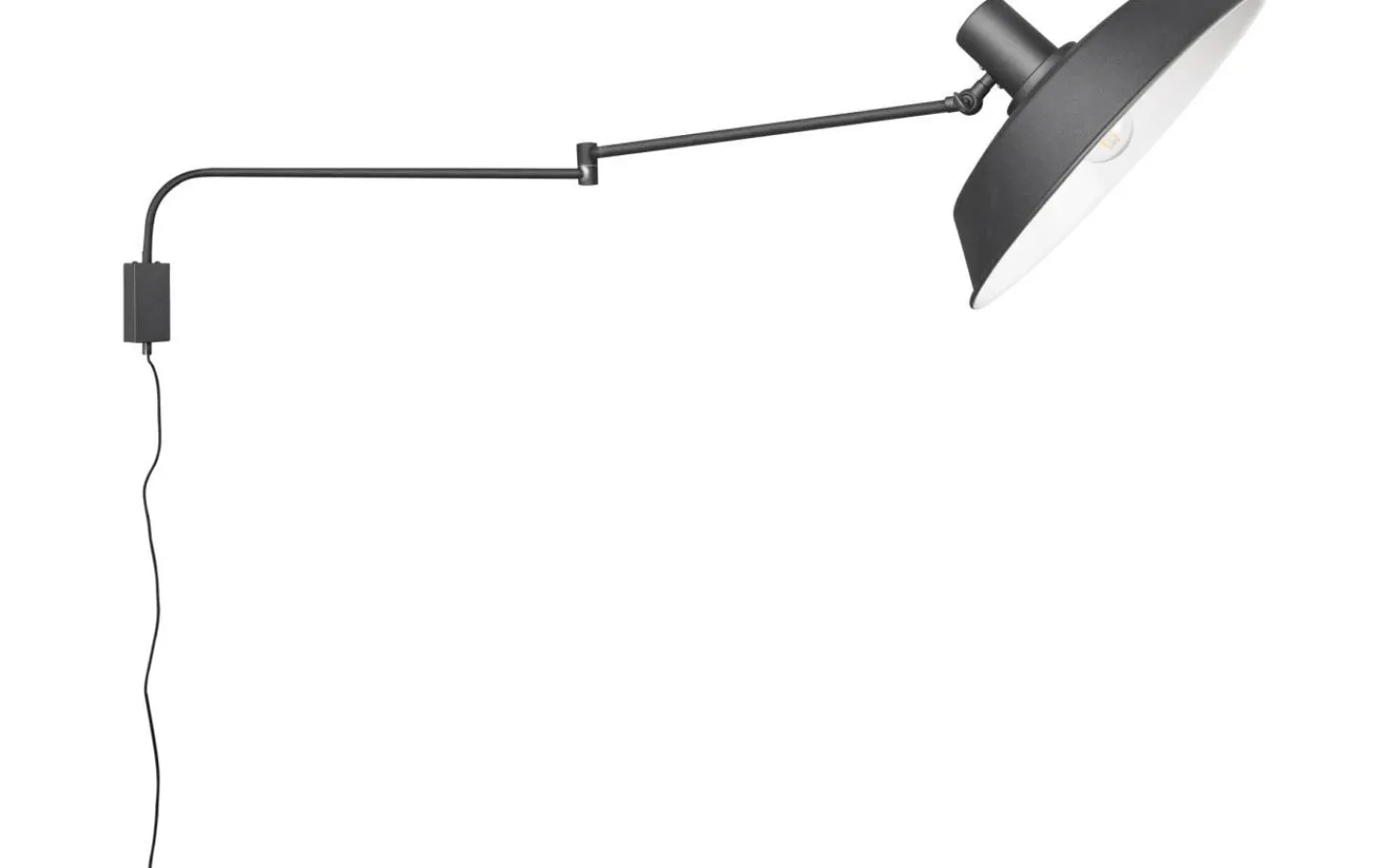 Läslampor-Trio Lighting Bolder Vägglampa E27 mattsvart