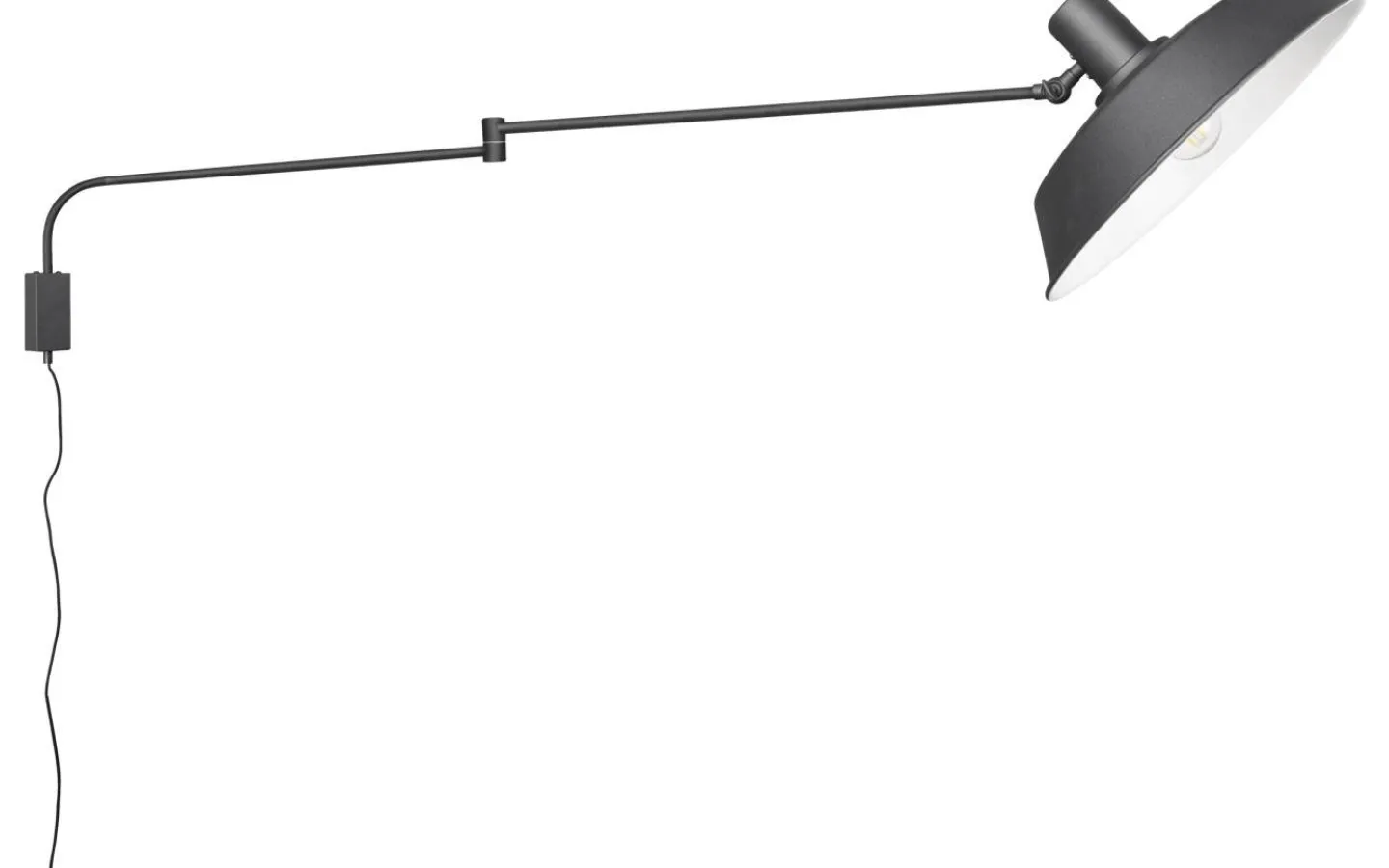 Läslampor-Trio Lighting Bolder Vägglampa E27 mattsvart