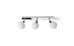 Badrumslampor Tak|Plafonder < Rendl Bolly III Plafond 43cm Opal/Krom IP44