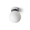 Badrumslampor Tak|Plafonder < Rendl Bolly Plafond 17cm Opal/Krom IP44