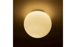 Badrumslampor Tak|Plafonder-Rendl Bolly Plafond 26cm Opal/Krom IP44