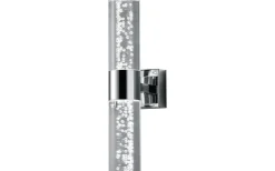 Badrumslampor Vägg-Trio Lighting Bolsa H2O Vägglampa LED 2-delad krom/bubbelglas IP44