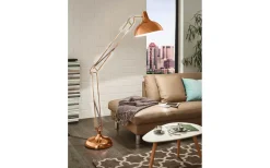 Golvläslampor-Eglo Borgillio Golvlampa 190cm Koppar