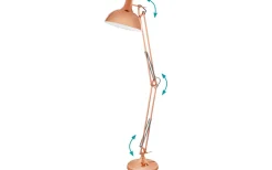 Golvläslampor-Eglo Borgillio Golvlampa 190cm Koppar