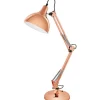 Skrivbordslampor-Eglo Borgillo Skrivbordslampa 71cm Koppar