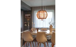 Stora Taklampor Ø50-69 Cm < Aneta Borneo Taklampa 50cm Natur