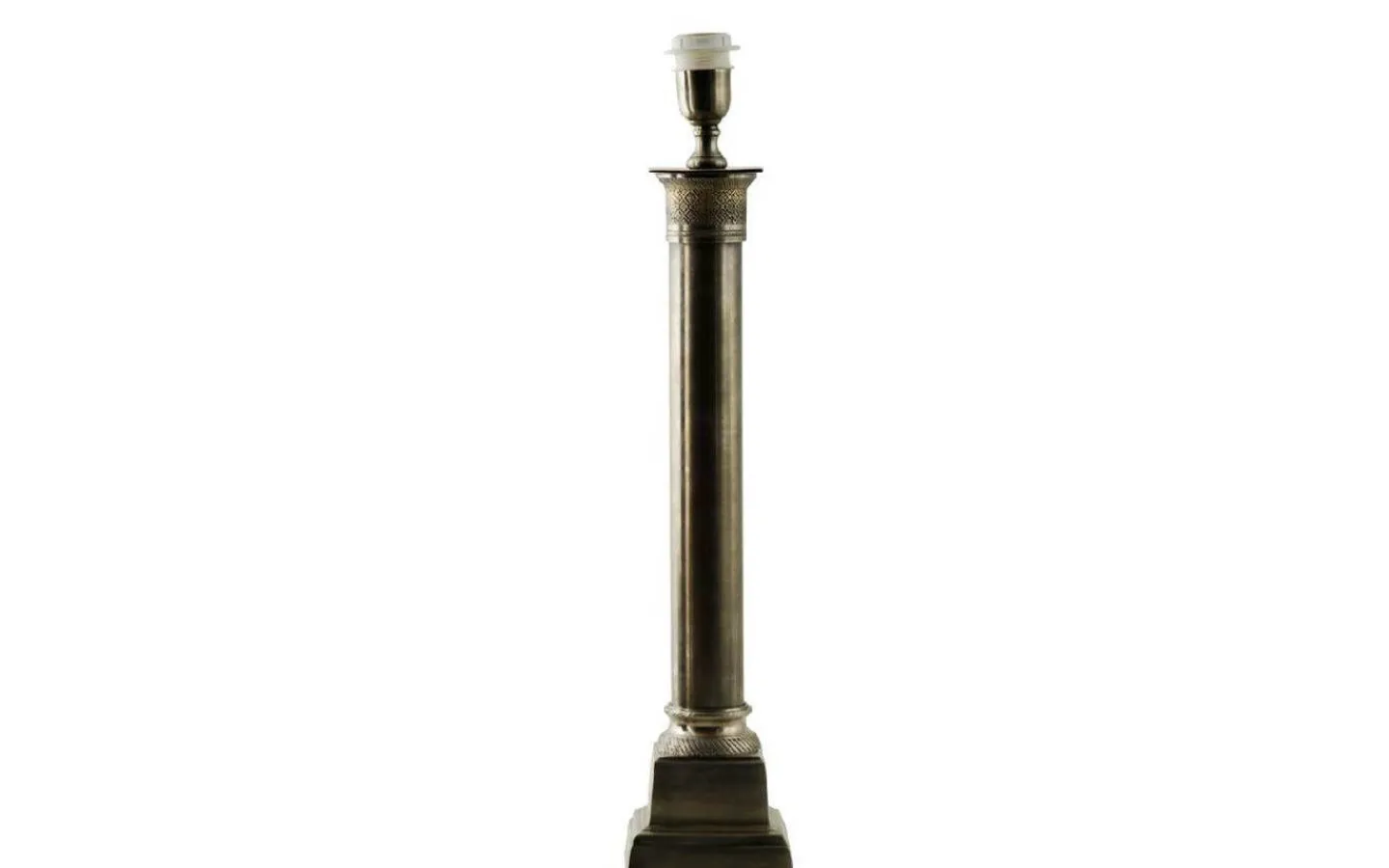 Lampfötter < Hallbergs Boscolo Lampfot 62cm Antik Silver