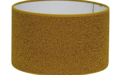 Cylinder Lampskärmar < Hallbergs Boucle Cylinder Lampskärm Ø25cm Guldgul