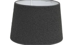 Enfärgade Runda Lampskärmar-Hallbergs Boucle Lampskärm Ø30cm Antracitgrå
