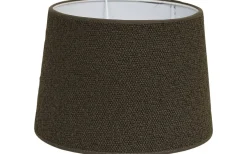 Enfärgade Runda Lampskärmar < Hallbergs Boucle Lampskärm Ø30cm Brun