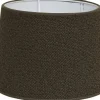 Enfärgade Runda Lampskärmar < Hallbergs Boucle Lampskärm Ø24cm Brun