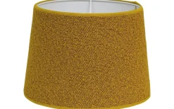 Enfärgade Runda Lampskärmar < Hallbergs Boucle Lampskärm Ø24cm Guldgul