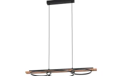 Avlånga Taklampor < Eglo Boyal Taklampa 101cm LED 40W 3000K Svart/Rustik