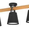 Plafonder < Eglo Boyle Plafond 78cm 3L Svart