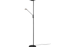 Uplight|Golvläslampor-Trio Lighting Brantford Golvlampa LED mattsvart