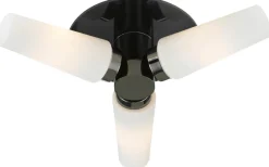 Badrumslampor Tak-Markslojd Brastad Plafond 39cm 3L Svart/Vit IP44