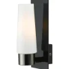 Badrumslampor Vägg-Markslojd Brastad Vägglampa Svart/Vit IP44