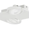 Takspot Med 2 Lampor-Eglo Brea Takspotlight 28cm LED 3000K 2x5W Vit