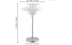 Bordslampor < Eglo Brenda Bordslampa 50cm Vit
