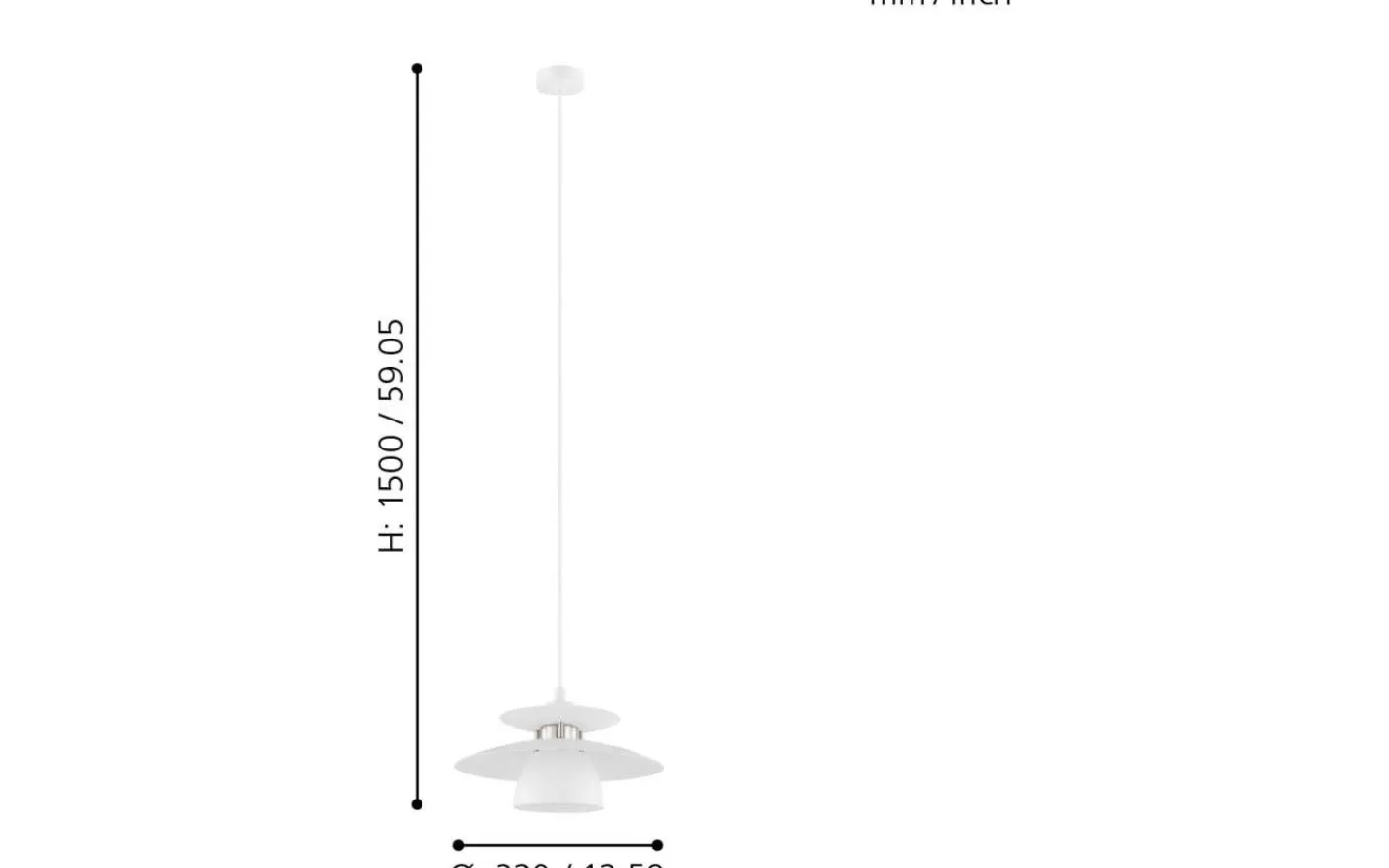 Kök & Matplats-Eglo Brenda Taklampa 32cm Vit
